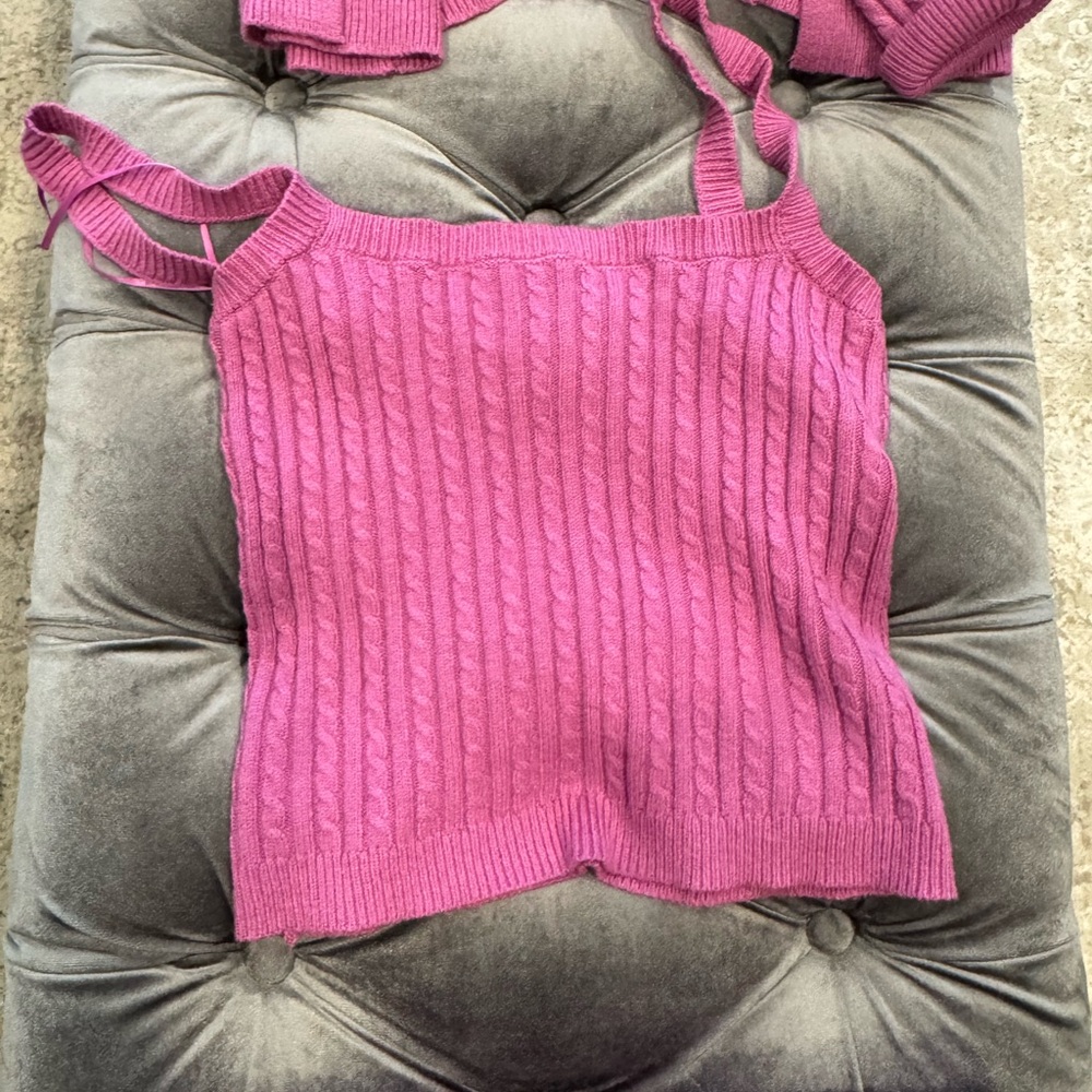 Pink Knit skirt Set - Picture 3 of 5